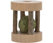 Váleček s kuličkou MATATABI - ježek v kleci, ø 4 × 5 cm
