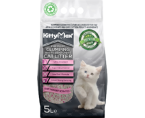 KITTYMAX hrudkující, bezprašný bílý bentonit BABY POWDER 5 l