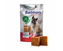 Lososové kousky s kůží, masový pamlsek, 80 g