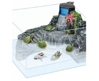 Želvárium s 3D pozadím a filtrem 36x25x27 cm
