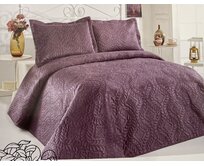Přehoz na postel 220 x 240 cm Barva: Švestková Pudrová, Švestková, 100% polyester