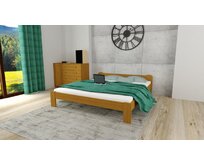 ComfortMatrace Postel z masivu borovice ISABELA+rošt ZDARMA Barva: olše, Rozměr: 120x200 cm olše, masiv borovice