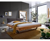 Postel z masivu dubu VIVIENNE+ lamelový rošt ZDARMA 180x200 cm přírodní olejovaný dub, divoký dub