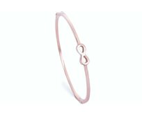 Bangles.cz Náramek chirurgická ocel Infinity rose gold růžové zlato, chirurgická ocel