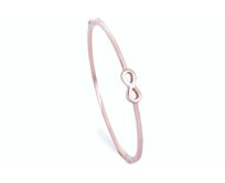 Bangles.cz Náramek chirurgická ocel Infinity rose gold růžové zlato, chirurgická ocel