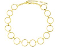 Bangles.cz Choker náhrdelník Circles gold 2937 zlatá, chirurgická ocel