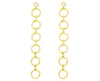 Bangles.cz Náušnice Circles gold 2943 zlatá, chirurgická ocel