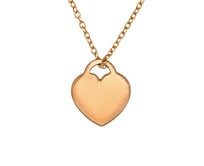 Bangles.cz Řetízek Srdce rose gold stříbro 925 1757 růžově zlatá, stříbro