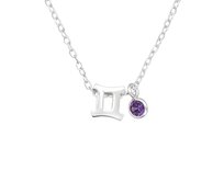Bangles.cz Řetízek Symboly Zvěrokruhu stříbro 925 Zvěrokruh: Blíženci mnohobarevný, stříbro