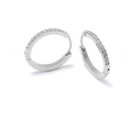 Bangles.cz Náušnice Zirconia 771 stříbrná, chirurgická ocel