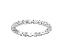 Bangles.cz Prsten Affair Zirkony stříbro 925 Velikost: 7 - 1,7 cm (EU 54 - 56) 2200/7 stříbrná, 7 - 1,7 cm (EU 54 - 56), stříbro