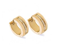Bangles.cz Náušnice Glance gold barva: Zlatá Zlatá, chirurgická ocel
