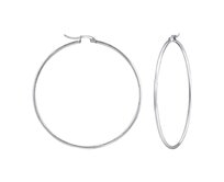 Bangles.cz Náušnice Kruhy 65 mm 2772 stříbrná, chirurgická ocel