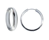 Bangles.cz Náušnice široké Kruhy 2772 stříbrná, chirurgická ocel