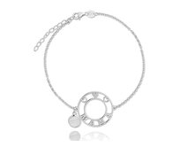 Náramek Mama stříbro 925 2422 stříbrná, 17 - 20 cm, rhodiované stříbro
