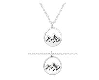 Set řetízek + náramek Hory + dárková krabička 2808 stříbrná, stříbro