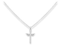 Náhrdelník Andělský křížek stříbro 925 2898 stříbrná, stříbro