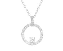 Řetízek Kruh & Zirkony stříbro 925 2682 stříbrná, stříbro