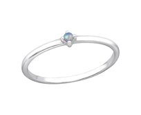 Prsten Azurový opál Mini stříbro 925 Velikost: 7 - 1,7 cm (EU 54 - 56) 2029/7 azurová, 7 - 1,7 cm (EU 54 - 56), stříbro