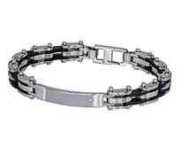 Pánský náramek Chain chirurgická ocel 2685 černá, chirurgická ocel