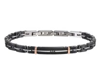 Pánský náramek Bangle Black chirurgická ocel 2685 černá, chirurgická ocel