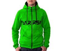 Pánská mikina s kapucí Barrsa Classic Zip Green Zelená, XXL, Bavlna