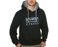 Pánská mikina s kapucí Barrsa Cross Black/Grey Černá, S, Bavlna
