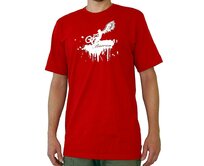 Pánské tričko Barrsa Wings red/white Červená, S, Bavlna