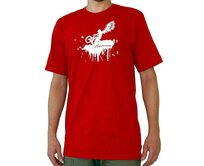 Pánské tričko Barrsa Wings red/white Červená, XL, Bavlna