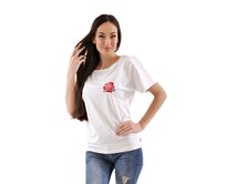 Dámské tričko Barrsa Rose White Bílá, M, Bavlna