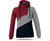 Dámská luxusní mikina Barrsa Tricolor Black/WR Barevný, S, Bavlna