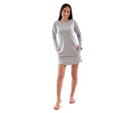 Dámské mikinošaty Barrsa Simple Dress Grey Šedá, XL, Bavlna