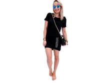 Dámské šaty Barrsa Cool Black Černá, XL, Bavlna