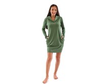 Dámské šaty s dlouhým rukávem Barrsa / Carolina  / khaki Khaki, S, Bavlna