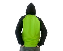 Pánská mikina s kapucí Barrsa Cross Lime/Black/Balack Zelená, 3XL, Bavlna