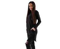 Dámské mikinošaty Barrsa Simple Dress Black Černá, XL, Bavlna