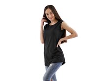 Dámské tílko Barrsa Summer Lace Tank black Černá, M, Bavlna