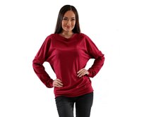 Dámské tričko s dlouhým rukávem Barrsa Owersimpl Burgundy Vínová, M, Bavlna