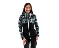 Dámská mikina s kapucí na zip Barrsa Tropic / Black Barevný, XS, Bavlna