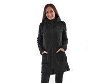 Dámský kabát s kapucí Barrsa Tina Black Černá, S, Bavlna