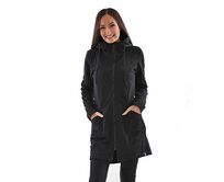 Dámský kabát s kapucí Barrsa Tina Black Černá, XL, Bavlna
