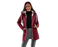 Dámský Kabát s kapucí Barrsa Beran Bordo Vínová, S, Softshell