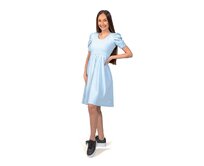 Dámské šaty Barrsa Princess Blue Modrá, XL, Bavlna
