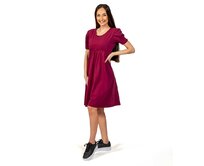 Dámské šaty Barrsa Princess Bordo Modrá, XL, Bavlna