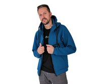 Pánská mikina s kapucí Barrsa Classic Zip Kerosene Petrolejová, XL, Bavlna