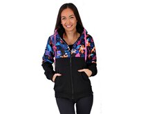 Dámská mikina na zip s kapucí Barrsa Aurora Barevný, XL, Teplákovina