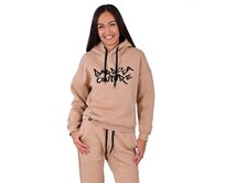 Dámská mikina s kapucí přes hlavu Barrsa Original Long Béžová Béžová, XS, Bavlna