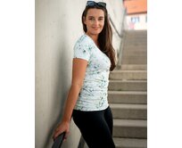 Bobánek Dámské tričko UniFit krátký rukáv - Eukalyptové lístky S S