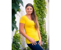 Bobánek Dámské tričko UniFit krátký rukáv - Žluté S S