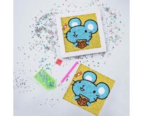 Diamantové malování pro děti - myška